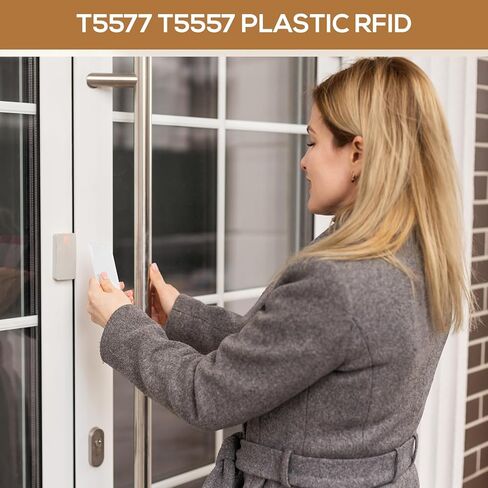 40 قطعة 125 كيلو هرتز قابلة لإعادة الكتابة بطاقة القرب RFID البلاستيكية الفارغة لباب الفندق متوافقة مع T5577 T5557 RFID in Kuwait