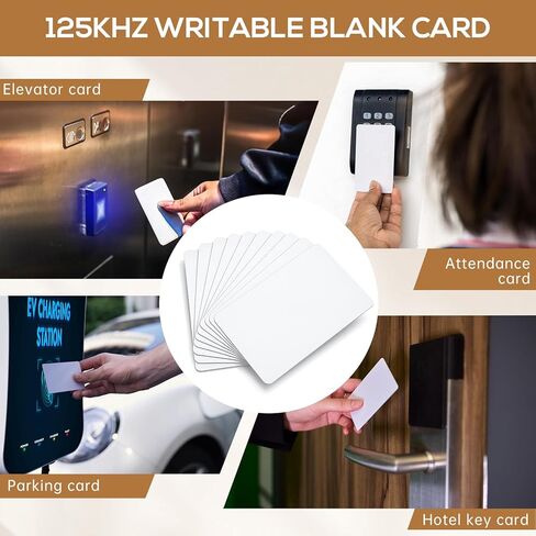 40 قطعة 125 كيلو هرتز قابلة لإعادة الكتابة بطاقة القرب RFID البلاستيكية الفارغة لباب الفندق متوافقة مع T5577 T5557 RFID in Kuwait