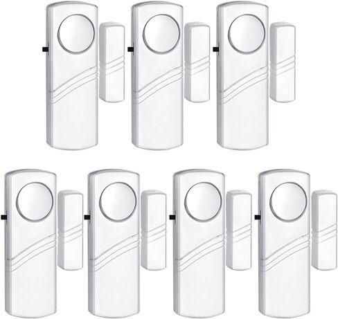 PLOJOP Security Window Door Alarm, Portable 90dB Wireless Sensor for Home & Travel Security, Easy DIY Installation, No Tools Needed (Battery Not Included) in Saudi Arabia