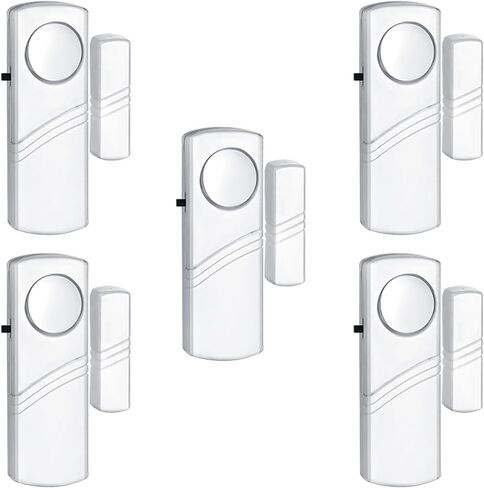 PLOJOP Security Window Door Alarm, Portable 90dB Wireless Sensor for Home & Travel Security, Easy DIY Installation, No Tools Needed (Battery Not Included) in Kuwait