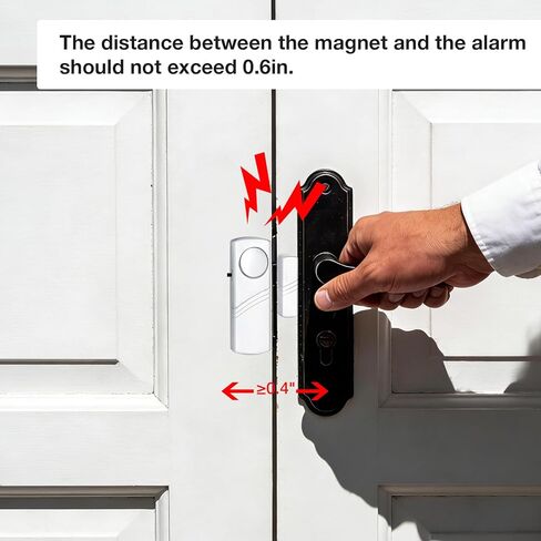 PLOJOP Security Window Door Alarm, Portable 90dB Wireless Sensor for Home & Travel Security, Easy DIY Installation, No Tools Needed (Battery Not Included) in Saudi Arabia