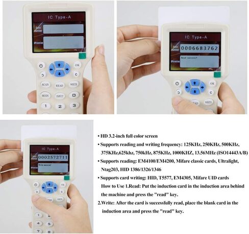 HERNAS 100pcs mi-fare 1K S50 بطاقة نسخ بطاقة RFID، بطاقة UID الذكية القابلة لإعادة الكتابة بطاقة NFC Tag Tag، بطاقة استنساخ ممتازة 13.56 ميجا هرتز للتحكم في الوصول إلى الباب، كتلة 0 قطاع قابلة للتغيير in Kuwait