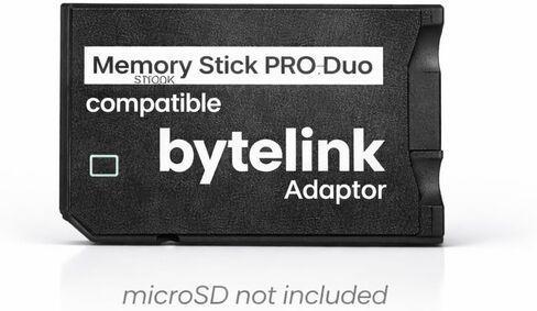 محول Memory Stick PRO Duo متوافق مع PSP - يدعم microSD/microSDHC/microSDXC حتى 256 جيجابايت - التوصيل والتشغيل in Saudi Arabia