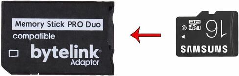 محول Memory Stick PRO Duo متوافق مع PSP - يدعم microSD/microSDHC/microSDXC حتى 256 جيجابايت - التوصيل والتشغيل in Saudi Arabia