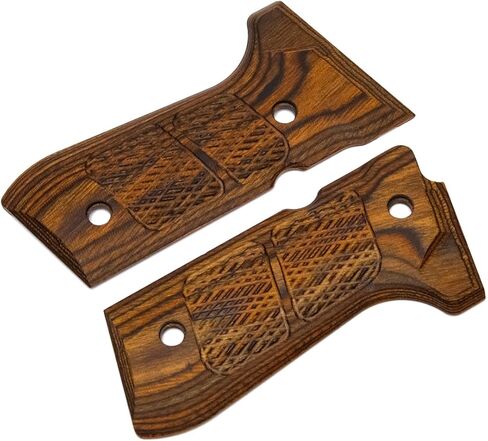 Guuun Wood Grip for Beretta 92/96 Full Size 92FS Grips, Colored Wood Composite Pistol Handle Panel in Saudi Arabia