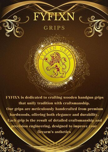 Hardwood Handgun Grips Compatible with Smith and Wesson N Frame Round Butt Revolvers Finger Groove Checkered Design Deluxe Classic Handmade Craft Handcraft in Kuwait