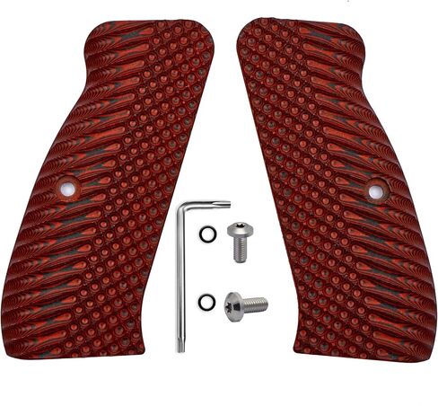 Guuun G10 CZ 75 Grips for Full Size CZ SP-01 OPS Texture - 8 Color Options in Saudi Arabia
