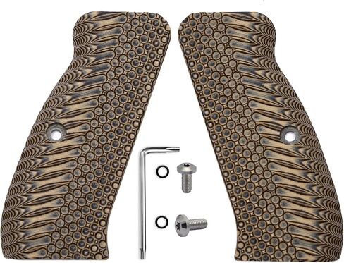 Guuun G10 CZ 75 Grips for Full Size CZ SP-01 OPS Texture - 8 Color Options in Saudi Arabia