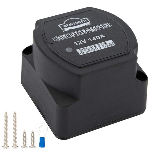 DEWINNER 12V 140Amp Dual Battery Isolator Kit Manual/Auto Modes VSR-Voltage Sensitive Relay Kit, with LED Screen, Voltage Display, Designed for ATV, UTV, Boat, RV, Camper 5 Wheel Off-road Vehicle in Kuwait