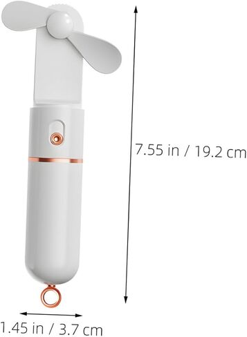 مروحة USB صغيرة محمولة 3 سرعات قابلة لإعادة الشحن 2000 مللي أمبير في الساعة مروحة تبريد شخصية محمولة قابلة للطي باللون الأبيض للاستخدام في مكتب السفر في الهواء الطلق in Kuwait