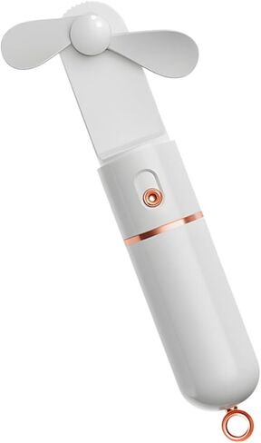 مروحة محمولة USB من Gatuida مع تبريد قابل للتعديل بـ 3 سرعات، مروحة شخصية صغيرة بعمر بطارية طويل 2000 مللي أمبير في الساعة للسفر في الهواء الطلق واستخدام المكتب، تصميم أبيض مدمج قابل للطي in Kuwait