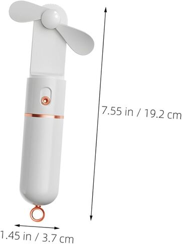 مروحة صغيرة محمولة بمنفذ USB من Sewroro مع إعدادات قابلة للتعديل بـ 3 سرعات، بطارية قابلة للشحن 2000 مللي أمبير في الساعة، مروحة جيب شخصية قابلة للطي للسفر والاستخدام المنزلي في الهواء الطلق، باللون الأبيض in Kuwait