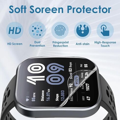WD&CD 6 Pack Screen Protector Compatible for Amazfit Bip 6 46mm, HD TPU Protective Film Compatible for Amazfit Bip 6 Smart Watch in Saudi Arabia