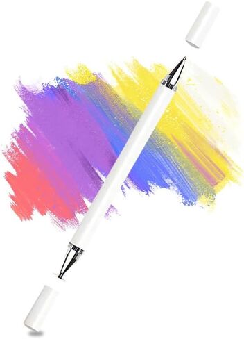 1pc Stylus Pen for Touch Screens, Fiber Stylus Pen with Cap, for All Capacitive Touch Screens, White in Saudi Arabia