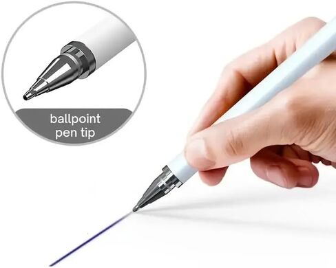 1pc Stylus Pen for Touch Screens, Fiber Stylus Pen with Cap, for All Capacitive Touch Screens, White in Saudi Arabia