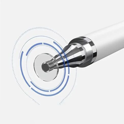 1pc Stylus Pen for Touch Screens, Fiber Stylus Pen with Cap, for All Capacitive Touch Screens, White in Saudi Arabia