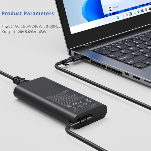 165W Gan USB C Charger Compatible with Dell Precision 5690 5680 3581 3580,Latitude 7640 7340 5540 5440 9440, Inspiron-14 16 Plus 7640 7430 Pro Rugged Laptop DA165PM210,LA165PM210,HA165PM210 in Saudi Arabia