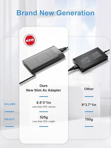 شاحن كمبيوتر محمول 200 وات شاحن HP Victus، محول طاقة تيار متردد أزرق 4.5*3.0 مم لألعاب HP Victus 15، 16 Omen Gaming 15، 17 Pavilion 15، 17 TPN-DA10 L00818-850،10FT، مع كابل طاقة U in Kuwait