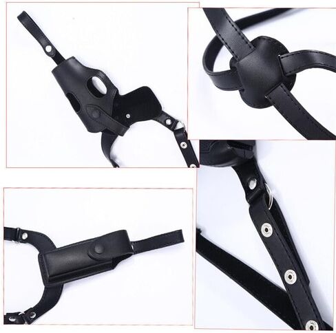 Black Dual Gun Shoulder Holster,Leather Concealed Gun Pouch with Adjustable Strap for Height 67.7 inches-72.8 inches Christmas Festival Gift Cosplay in Saudi Arabia
