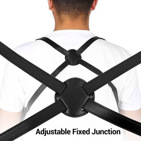 Black Dual Gun Shoulder Holster,Leather Concealed Gun Pouch with Adjustable Strap for Height 67.7 inches-72.8 inches Christmas Festival Gift Cosplay in Saudi Arabia