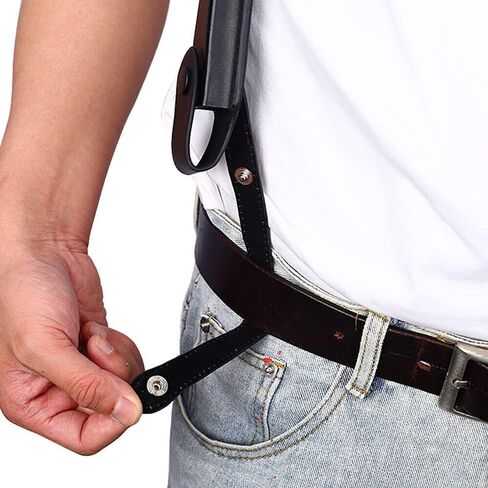 Black Dual Gun Shoulder Holster,Leather Concealed Gun Pouch with Adjustable Strap for Height 67.7 inches-72.8 inches Christmas Festival Gift Cosplay in Saudi Arabia