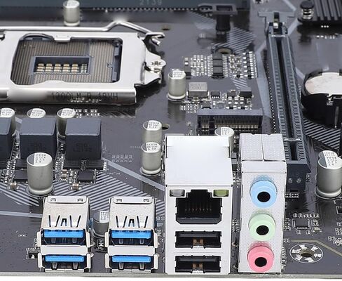 PUSOKEI Computer Motherboard, LGA1200 Socket Support Core i9 i7 i5 i3 10th 11th Gen, Micro ATX DDR4 3200MHz, with 6+2 Phase Digital Power, for PCIe 4.0 x16 M.2 SSD VGA DVI USB 3. in Saudi Arabia