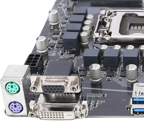 PUSOKEI Computer Motherboard, LGA1200 Socket Support Core i9 i7 i5 i3 10th 11th Gen, Micro ATX DDR4 3200MHz, with 6+2 Phase Digital Power, for PCIe 4.0 x16 M.2 SSD VGA DVI USB 3. in Saudi Arabia