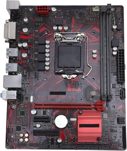 اللوحة الأم لسطح المكتب EX B250M V3، متوافقة مع معالجات وحدة المعالجة المركزية Core i7 i5 i3 14nm من الجيل السابع والسادس، وفتحتين DDR4 DIMM لـ LGA 1151 in Kuwait