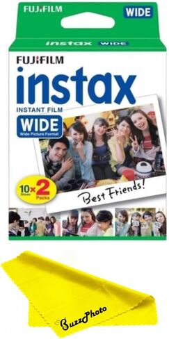 FUJIFILM Instax Wide Films Pack Twin Pack for Instax Wide 210 200 100 300 - Buzzphoto Package (120 ورقة) in Kuwait