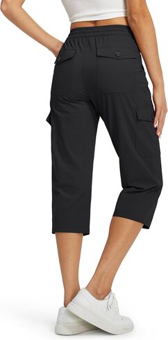 Libin Women's Capri Pants Cargo Capris Travel Hiking Casual Summer Cropped Pants Stretch Quick Dry Water Resistant in Saudi Arabia