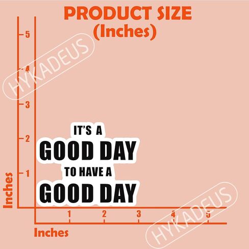 (3Pcs) It's A Good Day to Have A Good Day Sticker Inspirational Motivation Stickers – Positive Quote Vinyl Decals for Laptop, Water Bottle, Planner, Desk, Scrapbook, 3" x 2.5" in Saudi Arabia