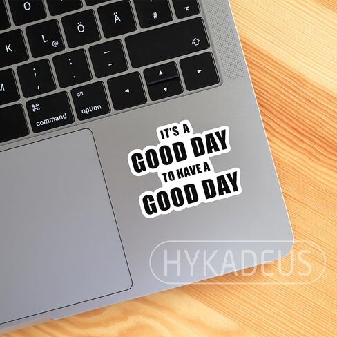 (3Pcs) It's A Good Day to Have A Good Day Sticker Inspirational Motivation Stickers – Positive Quote Vinyl Decals for Laptop, Water Bottle, Planner, Desk, Scrapbook, 3" x 2.5" in Saudi Arabia