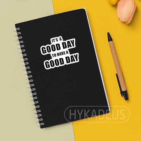 (3Pcs) It's A Good Day to Have A Good Day Sticker Inspirational Motivation Stickers – Positive Quote Vinyl Decals for Laptop, Water Bottle, Planner, Desk, Scrapbook, 3" x 2.5" in Saudi Arabia
