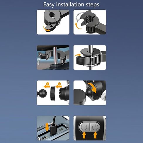 مروحة سيارة خفيفة الوزن برأسين مزدوجين، جهاز تبريد قابل للدوران يعمل بـ 3 سرعات USB لتعزيز الراحة ودوران الهواء، مروحة تبريد السيارة الهادئة in Kuwait