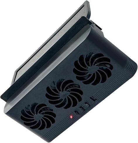 USB شحن البطارية تعمل بالطاقة الشمسية مروحة تهوية تهوية مشعاع أنظمة تبريد السيارة الأمامية الخلفية نافذة العادم مروحة السيارة الداخلية التحكم في درجة الحرارة in Kuwait