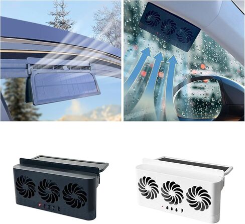 USB Charging Battery Solar Powered Air Vent Fan Ventilation Radiator Cooling Systems Car Front Rear Window Exhaust Fan Car Interior Temperature Control in Saudi Arabia
