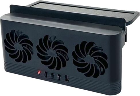 USB Charging Battery Solar Powered Air Vent Fan Ventilation Radiator Cooling Systems Car Front Rear Window Exhaust Fan Car Interior Temperature Control in Saudi Arabia