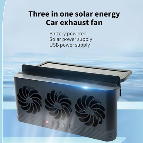 USB Charging Battery Solar Powered Air Vent Fan Ventilation Radiator Cooling Systems Car Front Rear Window Exhaust Fan Car Interior Temperature Control in Saudi Arabia