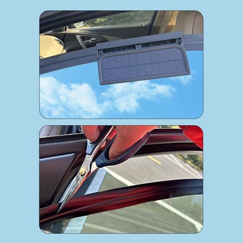 USB Charging Battery Solar Powered Air Vent Fan Ventilation Radiator Cooling Systems Car Front Rear Window Exhaust Fan Car Interior Temperature Control in Saudi Arabia