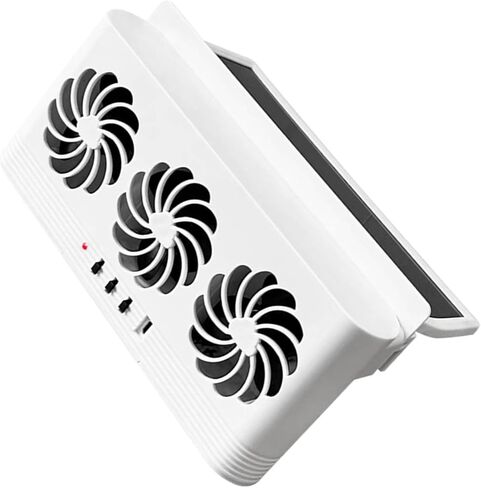 USB Charging Battery Solar Powered Air Vent Fan Ventilation Radiator Cooling Systems Car Front Rear Window Exhaust Fan Car Interior Temperature Control in Saudi Arabia