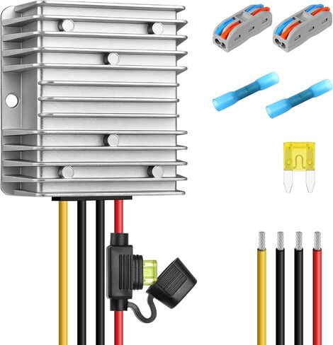 36V 48V to 12V Converter 20A 240W Waterproof DC-DC Step Down Voltage Regulator Reducer with Fuse, Buck Power Supply Transformer for Golf Cart, Forklift, Car in Saudi Arabia