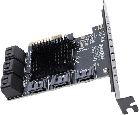 بطاقة توسيع PCIe 4X إلى 9 منافذ Serial ATA 3.0، ومحول القرص الصلب PCIe GEN3 بسرعة 6 جيجابت في الثانية مع خاصية التبديل السريع وNCQ، لـ 10 11 2003 in Kuwait