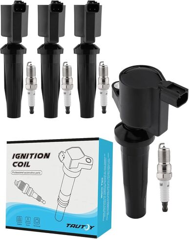 Set Of 4 UF621 Ignition Coil Pack & Iridium Spark Plugs (2.0L 2.5L) 2009-2021 For Ford C-Max Escape Fusion Transit Connect,For Lincoln MKZ,For Mercury Mariner Milan, Replace # DG522 in Saudi Arabia