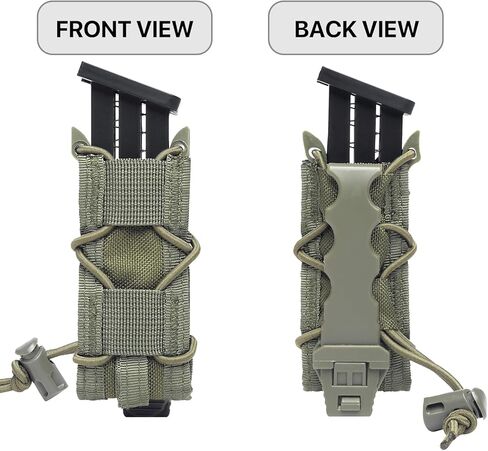 Pistol Mag Pouch, 9mm Magazine Pouch Universal Magazine Holder, Molle Magazine Holster Plate Carrier Accessories in Saudi Arabia