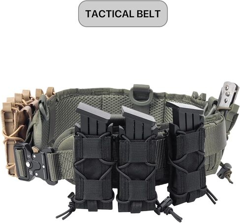 Pistol Mag Pouch, 9mm Magazine Pouch Universal Magazine Holder, Molle Magazine Holster Plate Carrier Accessories in Saudi Arabia
