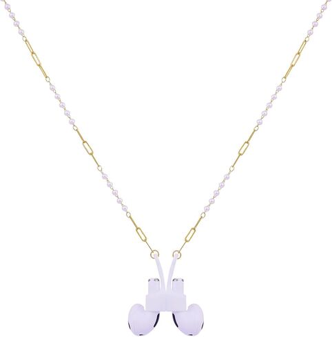 EGEN أنثى المغناطيسي مكافحة خسر حزام حامل قلادة اللؤلؤ الأبيض النحاس سلسلة ل Airpods برو 3 2 1,72 سنتيمتر in Kuwait