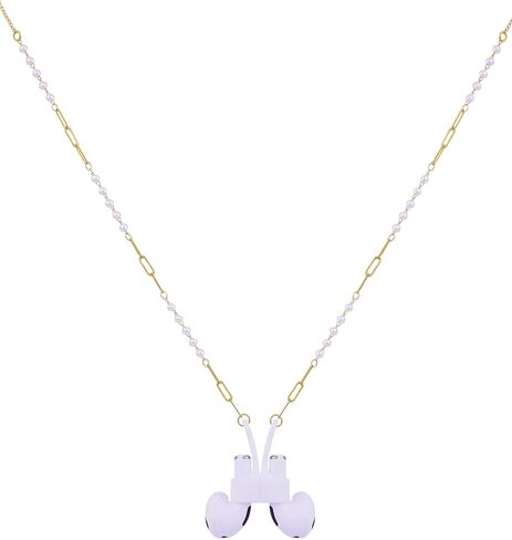 EGEN أنثى المغناطيسي مكافحة خسر حزام حامل قلادة اللؤلؤ الأبيض النحاس سلسلة ل Airpods برو 3 2 1,72 سنتيمتر in Kuwait