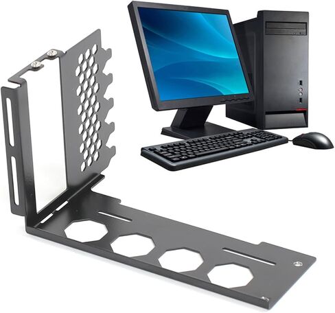 SXJ-B GPU Vertical Metal Bracket for Converting Graphics Card Angle in PC Case Mount Graphics Card Angle Conversion Desktop Computer Case Accessory Adjustable in Saudi Arabia