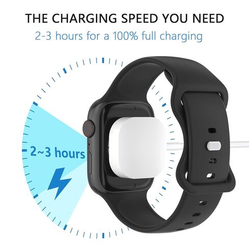 2 Pack USB Magnetic Charger for Apple Watch, Upgraded Portable Wireless Fast Charging Cable for iWatch Series 11 10 9 8 7 6 Ultra2 SE 38/40/41/42/44/45/46/49mm in Saudi Arabia