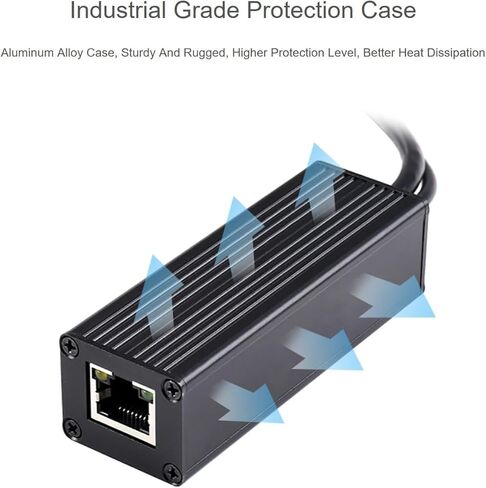 Industrial Gigabit PoE Splitter, for 5V 5A DC Power Output Port, Onboard MPS Control Chip, Safer and More Stable @XYGStudy (POE-SPLITTER-25W-5.5-2.1) in Saudi Arabia